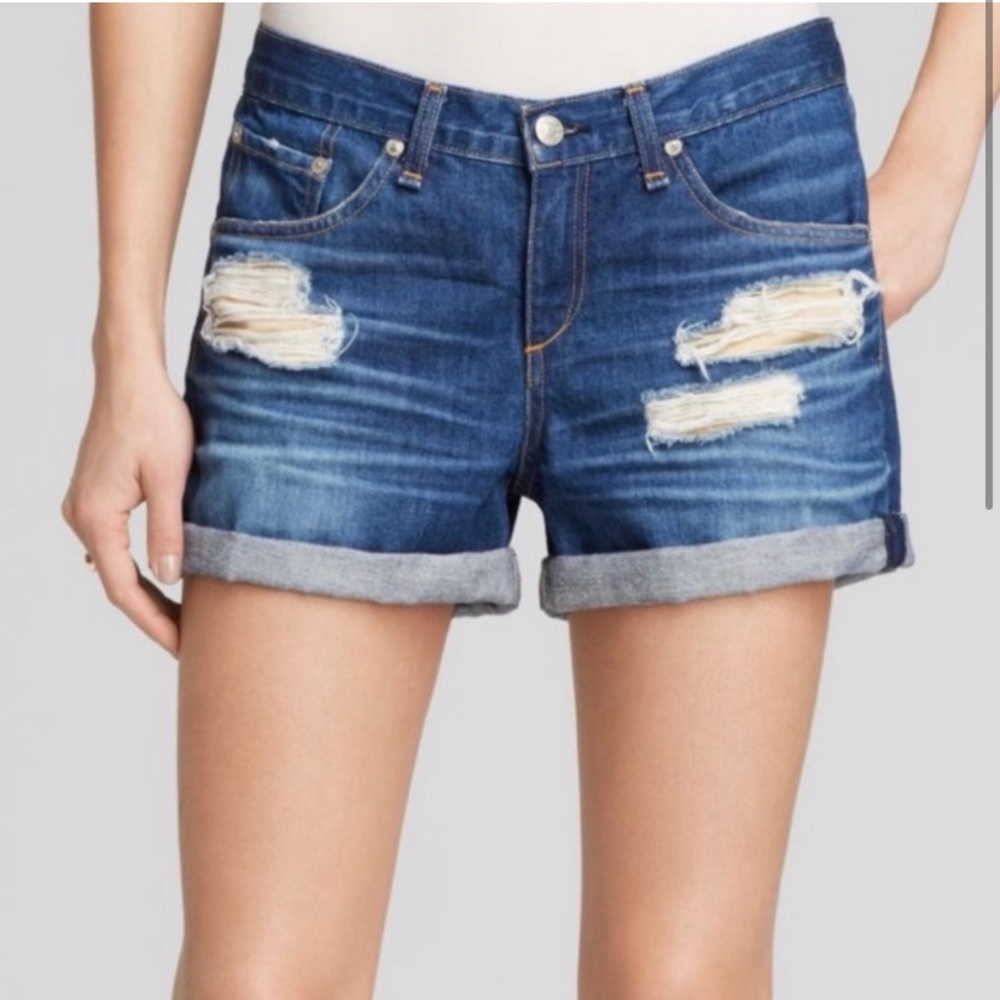 3 for $30! 
Rag & Bone Jean Distressed Cuffed Shorts in Freeport